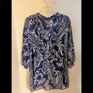 New York and Company with blue cami